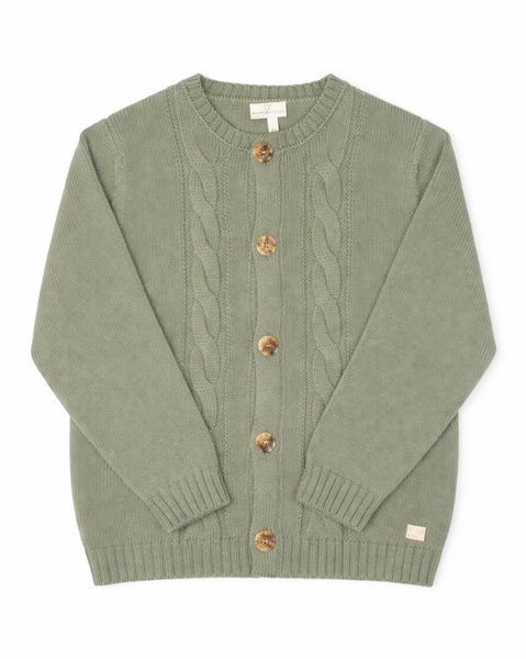 Giacchina trecce in pura lana merino ultrafine bambini