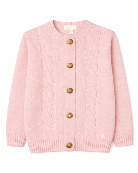 Giacchina trecce in pura lana merino ultrafine bambini