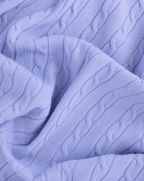 Copertina neonato in lana a trecce misura 80*100cm