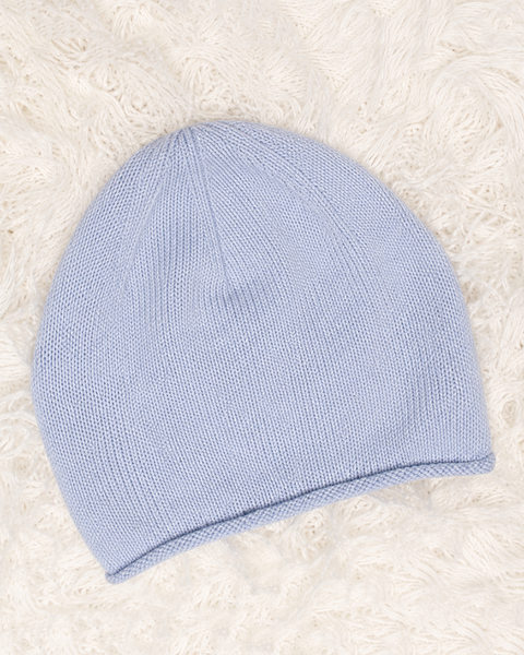 Cappellino neonato in pura lana merino ricciolino