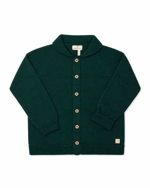 Giacchina coreana con colletto unisex in pura lana merino extrafine