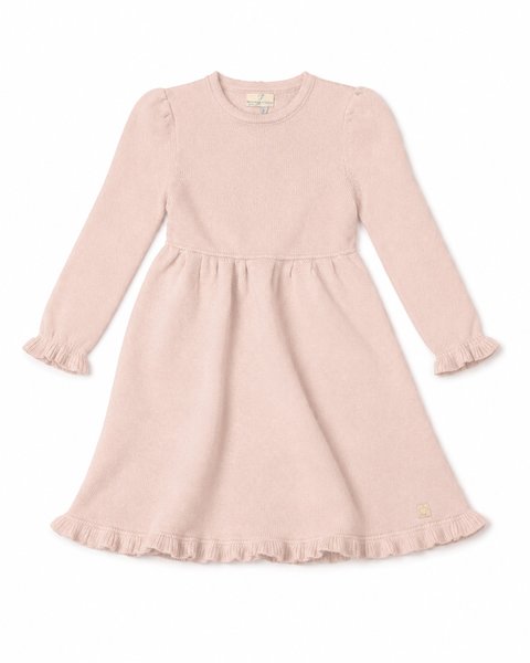 Abito in maglia rouches in pura lana merino ultrafine