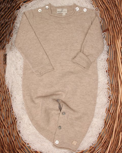 Tutina basica neonati in pura lana merino ultrafine