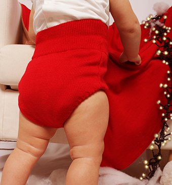 Culottes pura lana neonati