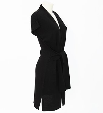 Gilet cinturone pura lana donna