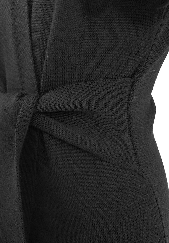Gilet cinturone pura lana donna