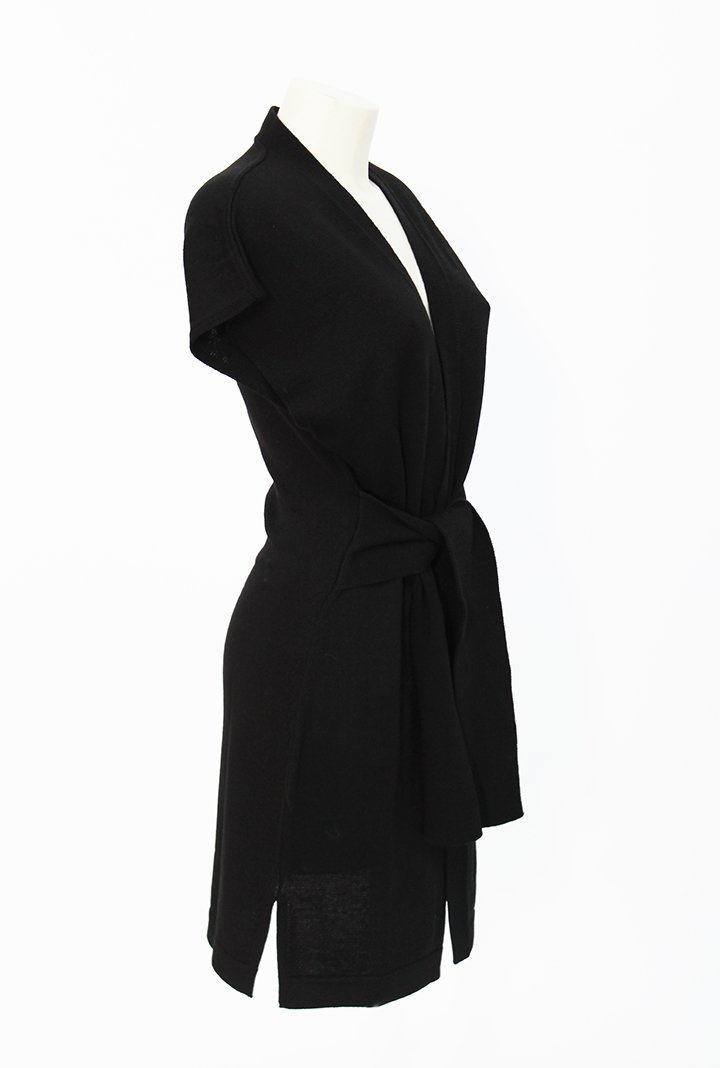 Gilet cinturone pura lana donna