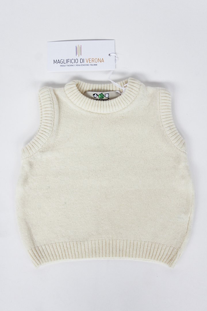 Gilet girocollo cashmere blend