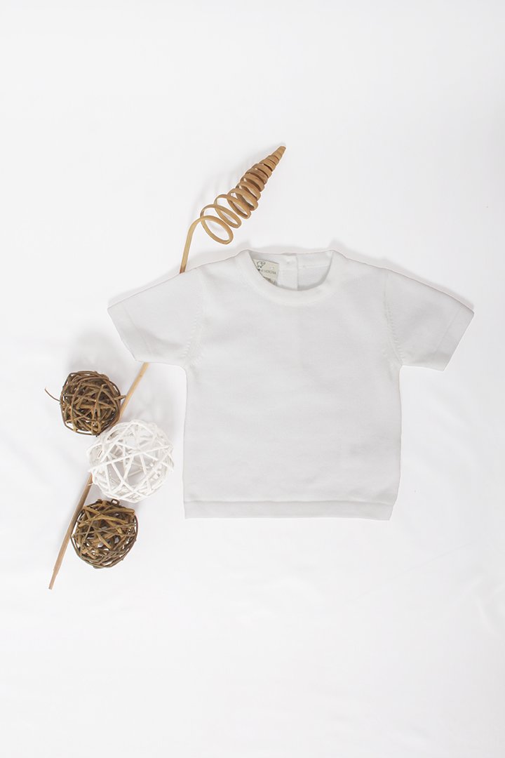 Natural basic t-shirt in puro cotone bio