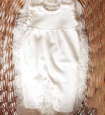 Tutina neonate love in puro cotone bio