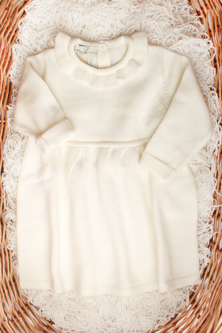 Vestitino neonata pura lana merinos