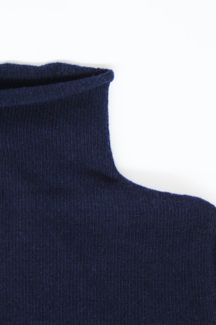 Maglia con collo a camino maxi
