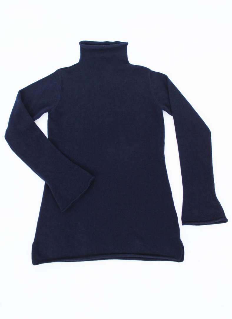 Maglia con collo a camino maxi