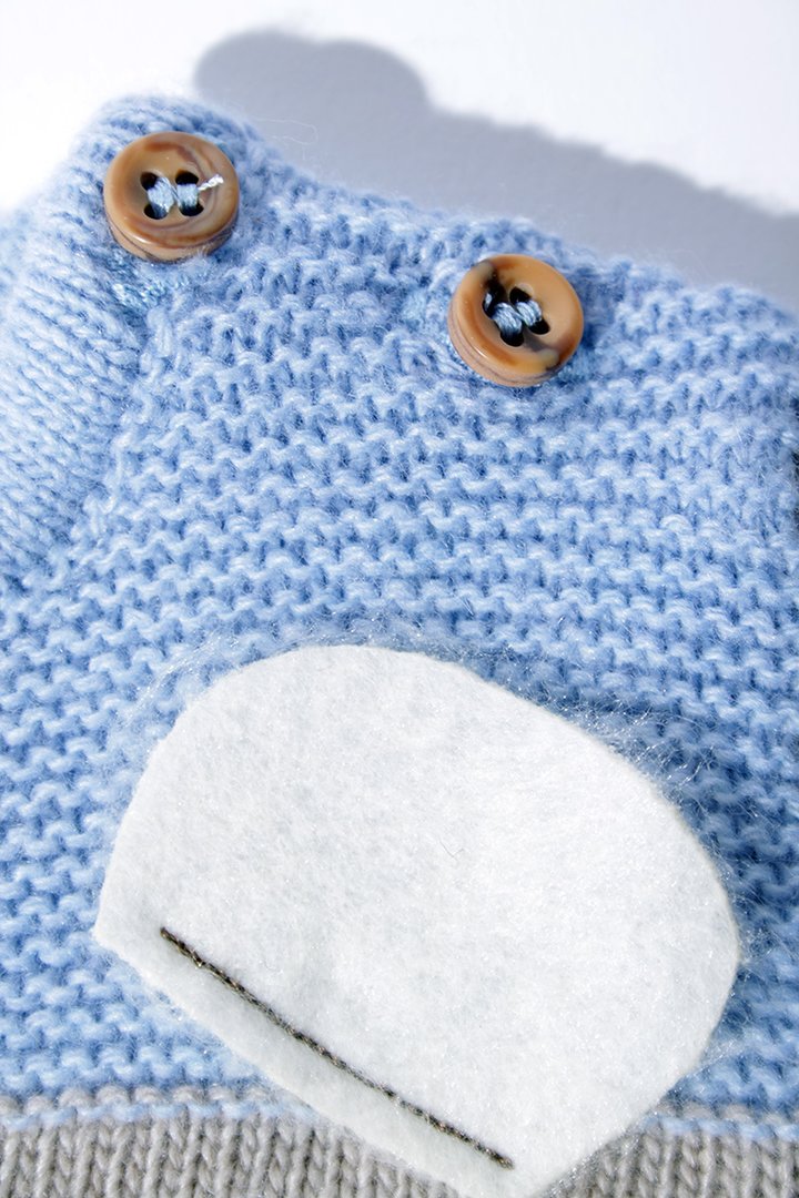 Tutina orsetto azzurro