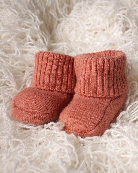 Scarpine calzine in lana e cashmere neonati