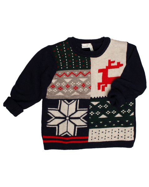 Maglia patch natale bimbi