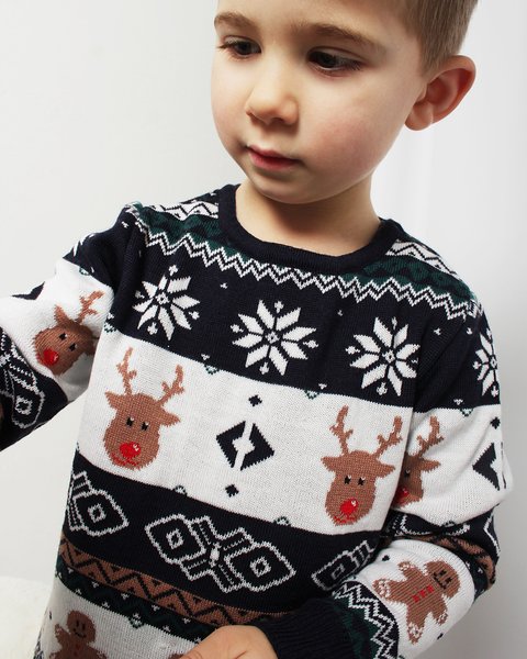 Maglia natale bimbi in pura lana