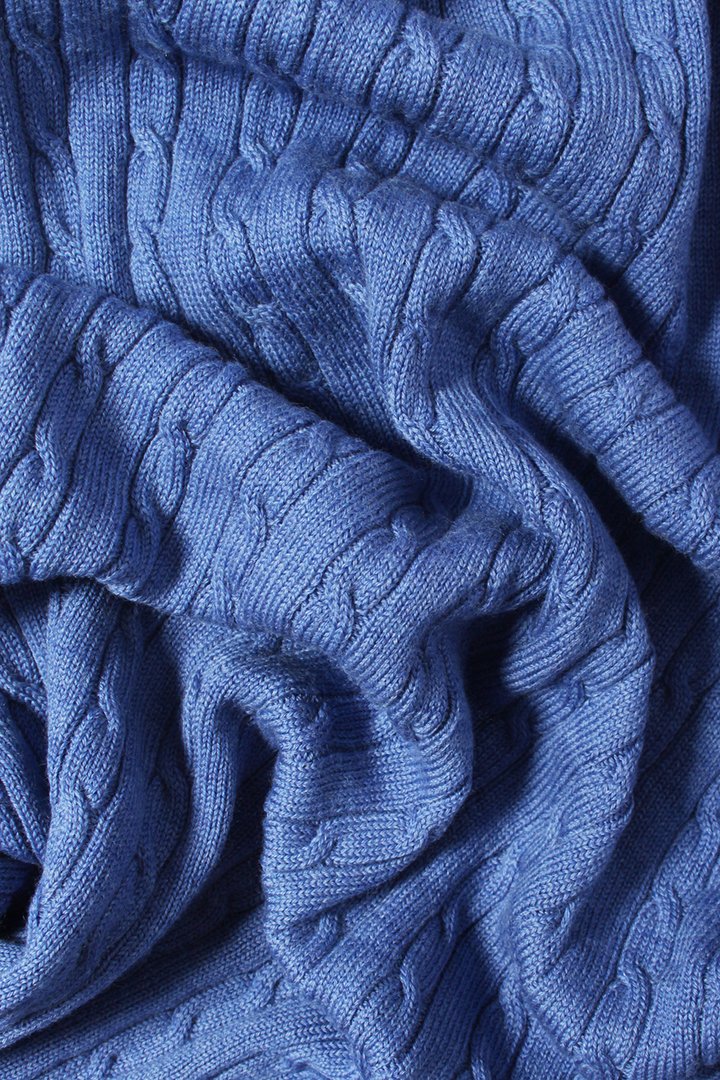 Copertina trecce pura lana merino 80*100cm