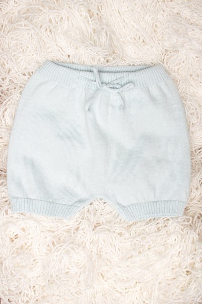 Pantalone corto neonati in puro cotone bio
