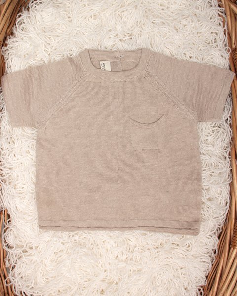 T-shirt neonati in puro cotone e puro lino