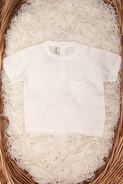 T-shirt neonati in puro cotone e puro lino