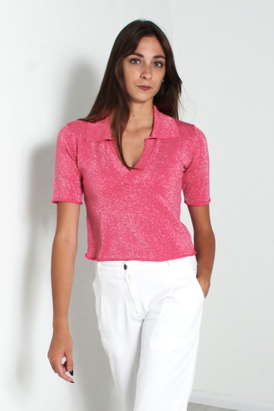 Polo lurex donna