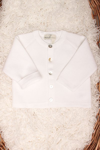 Giacchina links neonata puro cotone bio