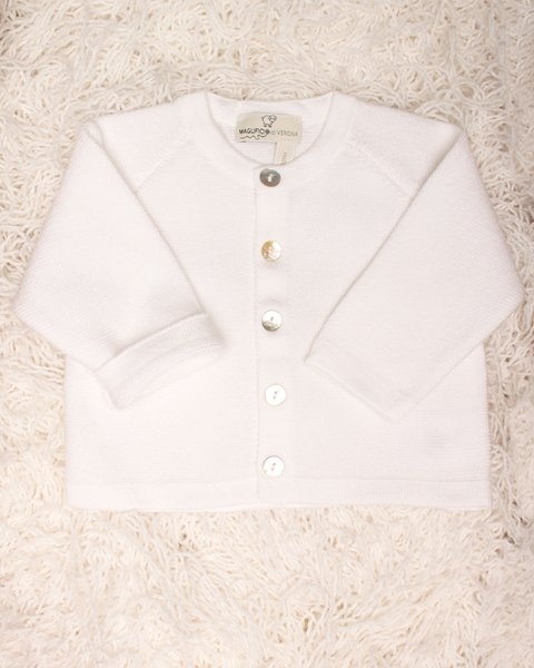 Giacchina links neonata puro cotone bio