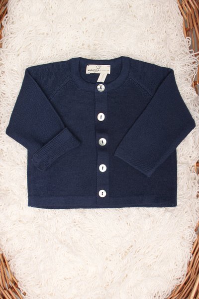 Giacchina links neonata puro cotone bio