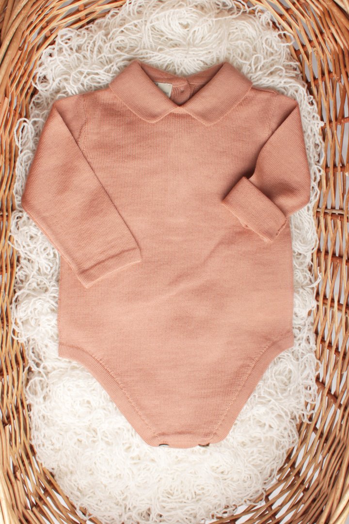 Body neonato pura lana merino