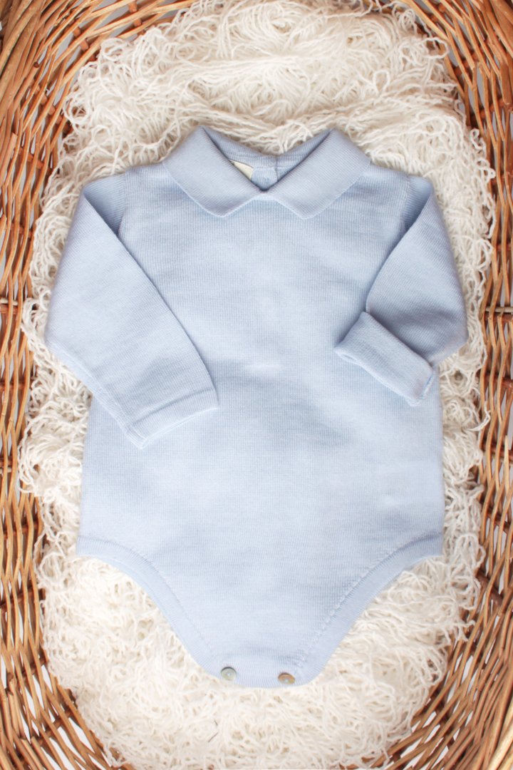 Body neonato pura lana merino