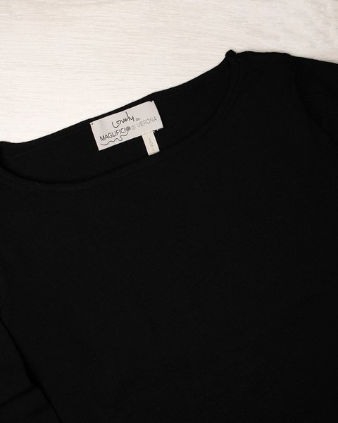 Girocollo barchetta pura lana donna