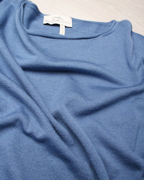 Girocollo barchetta pura lana donna