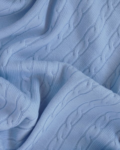 Copertina trecce pura lana merino 80*100cm - essential