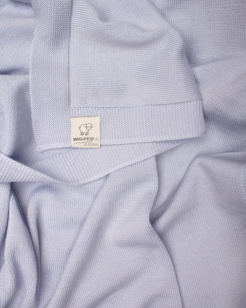 Copertina neonato in pura lana merino misura 70*80cm - essential