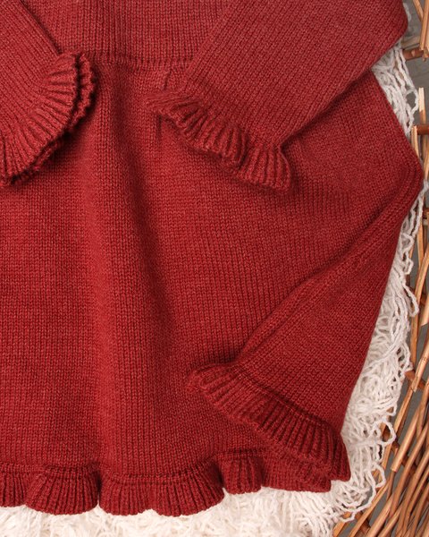 Vestitino neonata in pura lana merino ultrafine