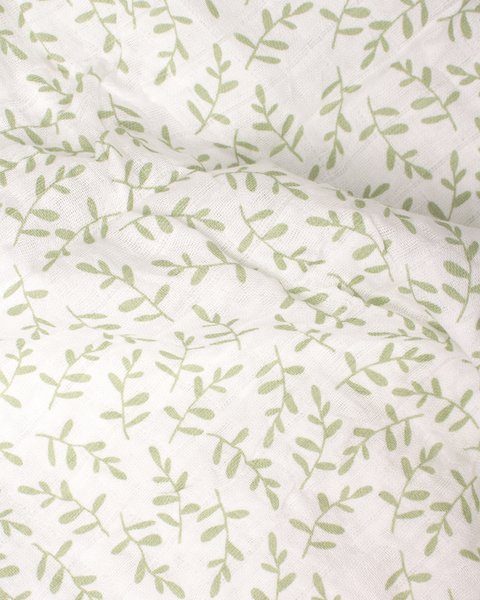 Mussola flora in puro cotone 100x100cm