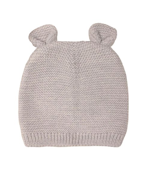 Berretto orecchie in pura lana merino neonati