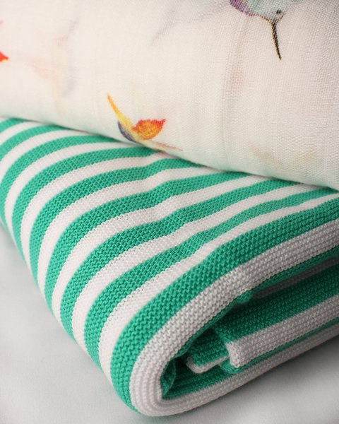 Set copertina cotone e mussola bamboo