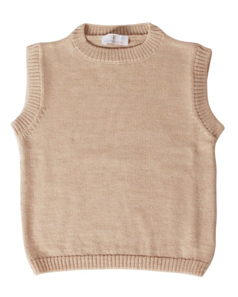 Gilet pura lana merinos bimbi unisex