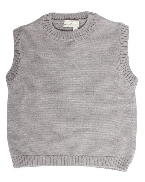 Gilet pura lana merinos bimbi unisex