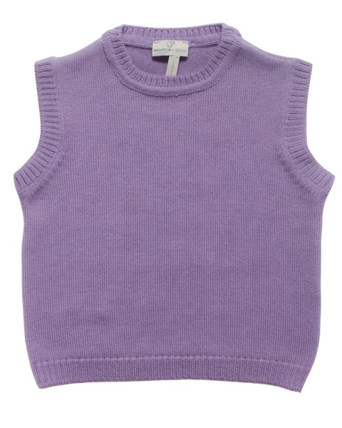 Gilet pura lana merinos bimbi unisex