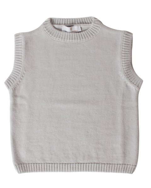Gilet pura lana merinos bimbi unisex