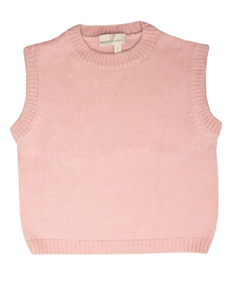 Gilet pura lana merinos bimbi unisex