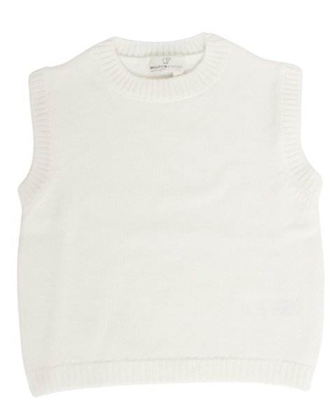 Gilet pura lana merinos bimbi unisex