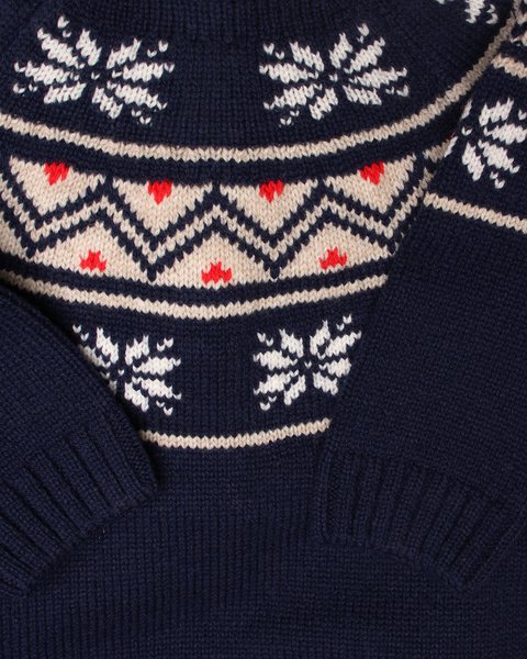 Tutina jacquard in pura lana merino ultrafine