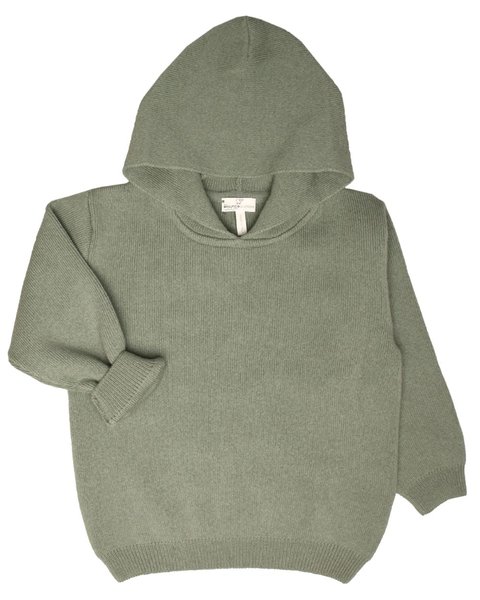 Felpa in maglia bimbi in pura lana merino ultrafine