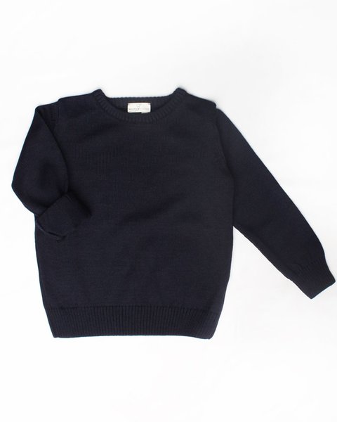 Maglia basica unisex pura lana merino ragazzi