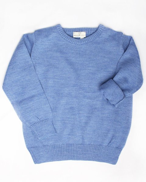Maglia basica unisex pura lana merino ragazzi