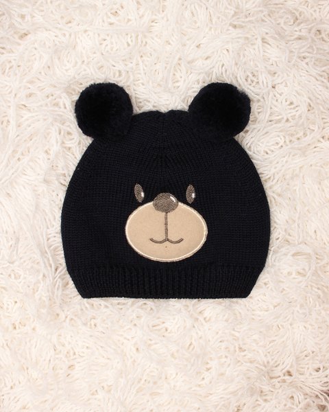 Cappellino per neonati teddy in pura lana merino
